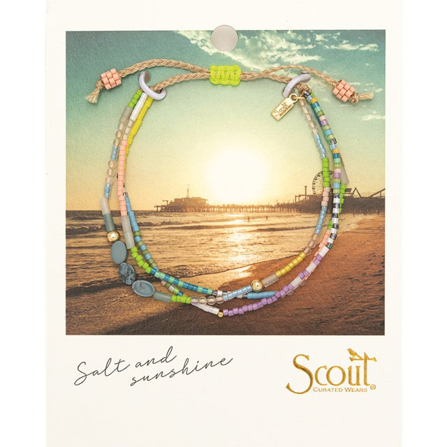 Mixed Media Bracelet - Harmony/Blue Howlite/Gold