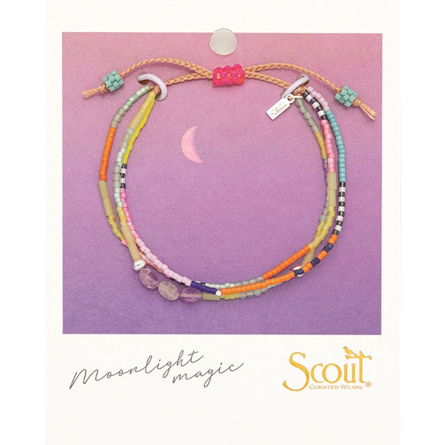 Mixed Media Bracelet - Protection/Amethyst/Silver