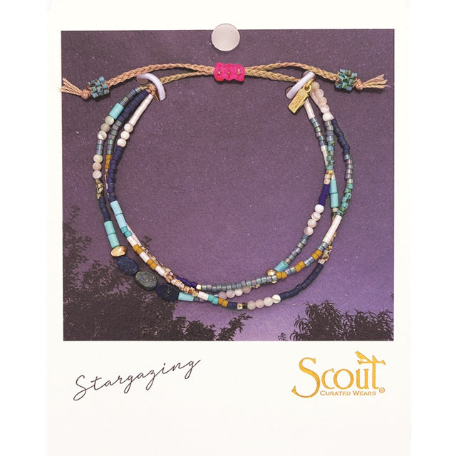 Mixed Media Bracelet - Truth/Lapis/Gold