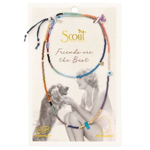 Mixed Media Wrap Bracelet/Necklace - Protection/Amethyst/Gold/Silver