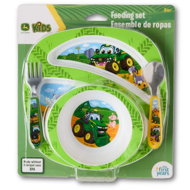 John Deere 4-Piece Toddler Mealtime Feeding Set