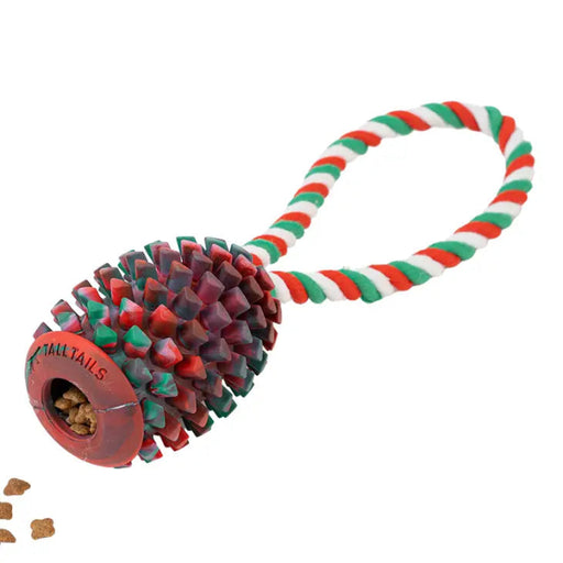 Tall Tails Natural Rubber Pinecone Treat-And-Tug Dog Toy