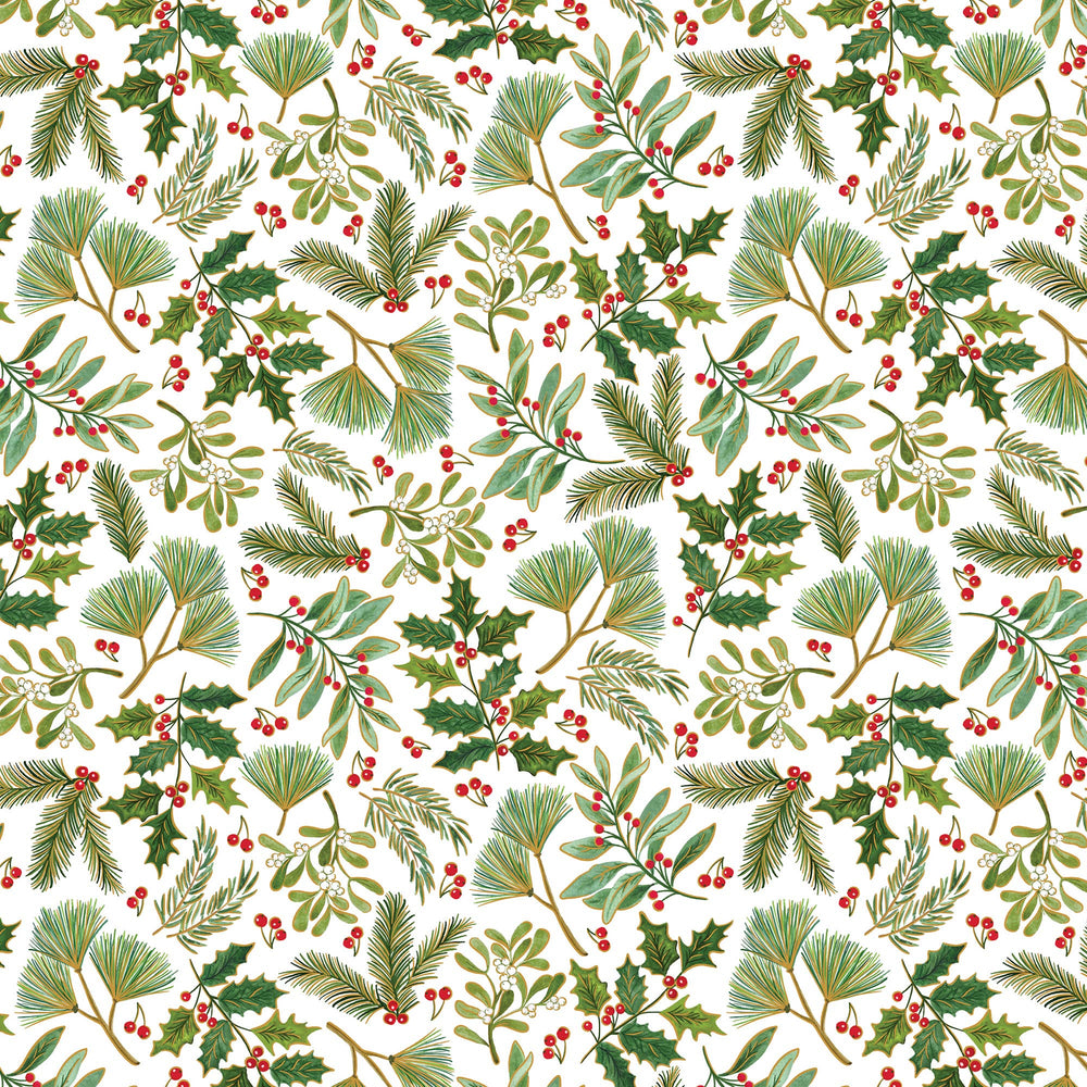 Winter Branches Jumbo Holiday Gift Wrap Roll 10' x 30"