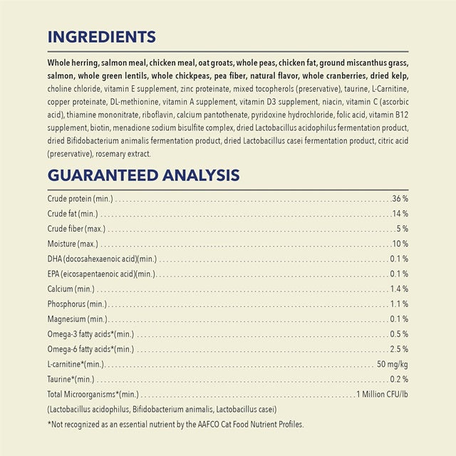 ACANA Indoor Entree with Whole Herring & Raw Salmon Dry Cat Food