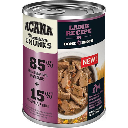 ACANA Premium Chunks Lamb Recipe in Bone Broth Grain-Free Wet Dog Food