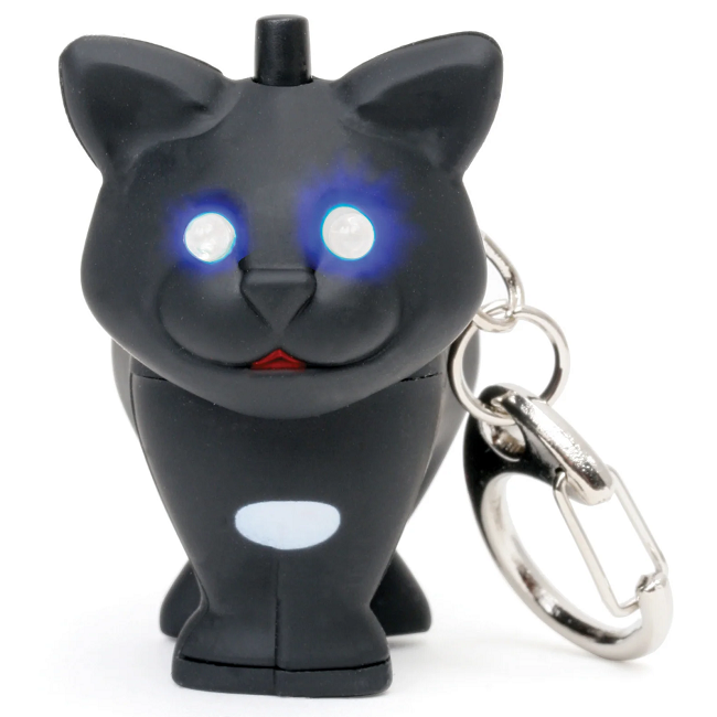 Cat LED & Sound Keychain