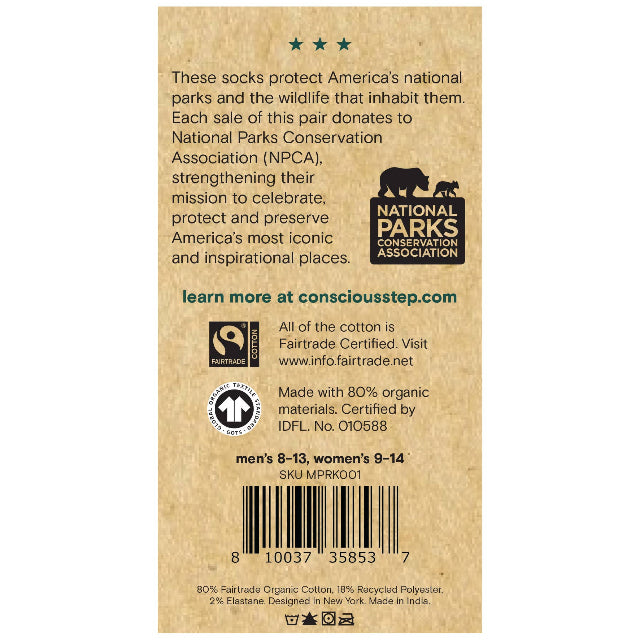 Socks that Protect National Parks (Mountain Time)