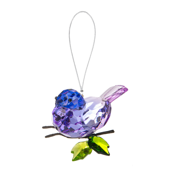 Crystal Expressions Two-Tone Garden Bird with Branch Ornament