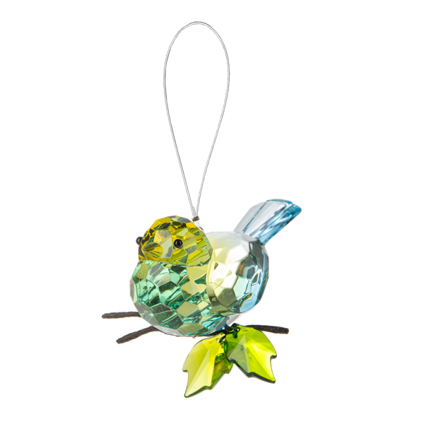 Crystal Expressions Two-Tone Garden Bird with Branch Ornament