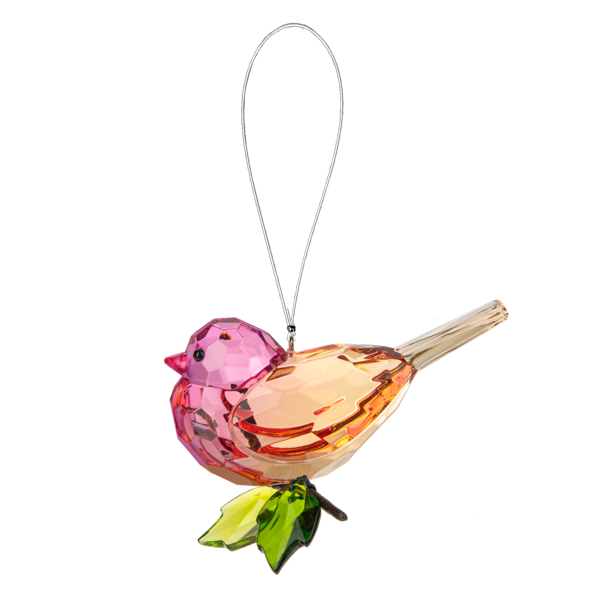 Crystal Expressions Two-Tone Garden Bird with Branch Ornament