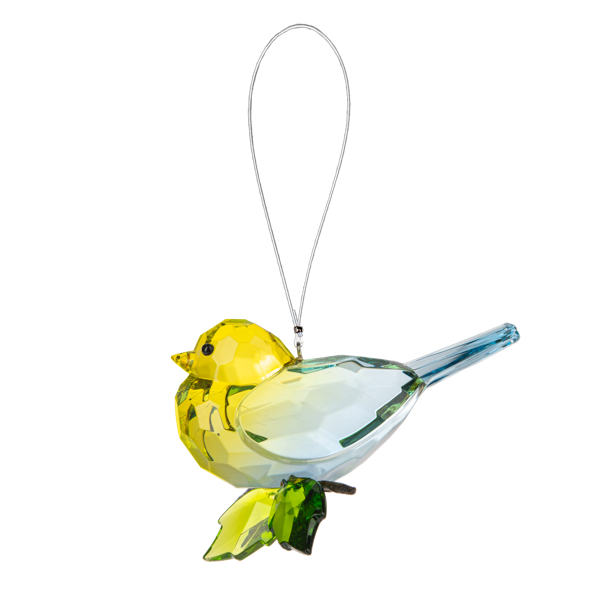 Crystal Expressions Two-Tone Garden Bird with Branch Ornament