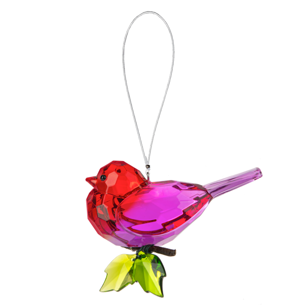 Crystal Expressions Two-Tone Garden Bird with Branch Ornament