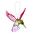 Crystal Expressions Multi-Tone Meadow Hummingbird Ornament, Assorted Colors