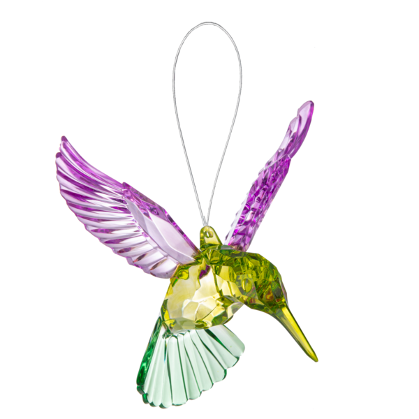 Crystal Expressions Multi-Tone Meadow Hummingbird Ornament, Assorted Colors