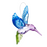 Crystal Expressions Multi-Tone Meadow Hummingbird Ornament, Assorted Colors