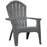 Adams RealComfort Gray Poly Adirondack Chair