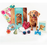 FreshCut Paper Golden Retriever Pop-Up 3D Greeting Card