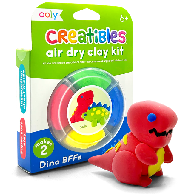 Creatibles Mini Air Dry Clay Kit - Dino BFFs - 2 Designs