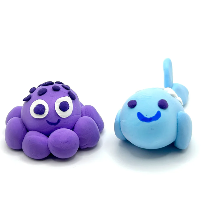 Creatibles Mini Air Dry Clay Kit - Ocean BFFs - 2 Designs