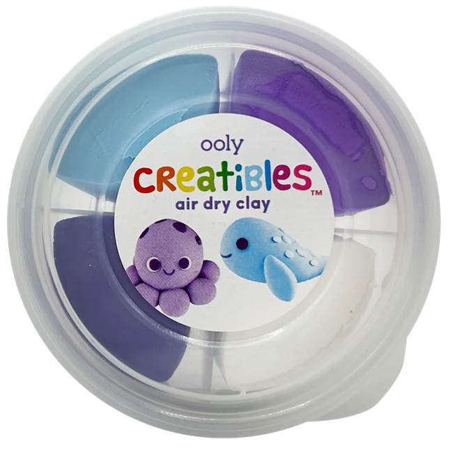 Creatibles Mini Air Dry Clay Kit - Ocean BFFs - 2 Designs