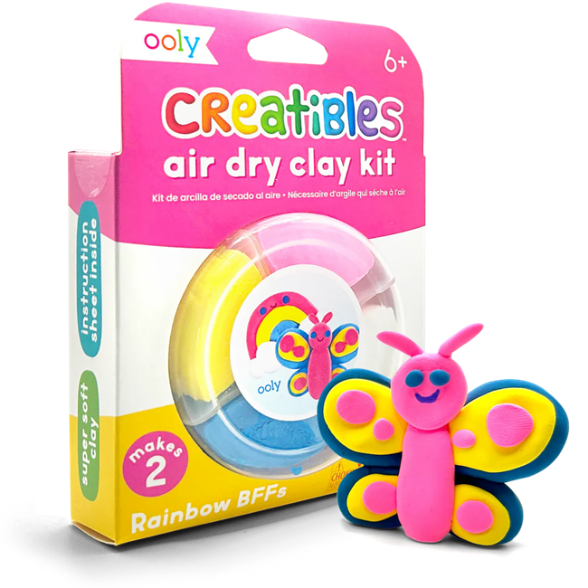Creatibles Mini Air Dry Clay Kit - Rainbow BFFs - 2 Designs