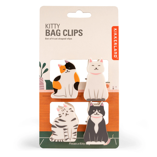 Kitty Bag Clips, set of 4