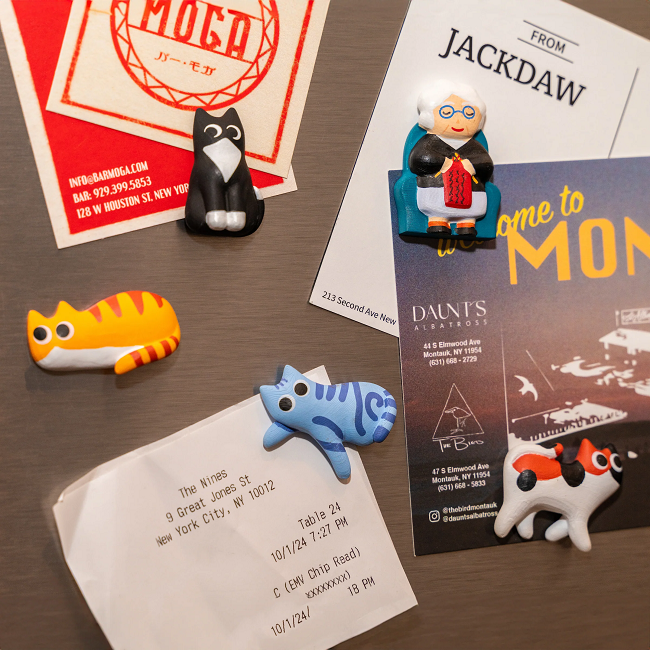 Cat Lady Magnets, set of 5