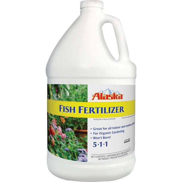 1 gal. organic gardening liquid fish emulsion fertilizer 5-1-1 Alaska 1-Gallon Fish Fertilizer 5-1-1