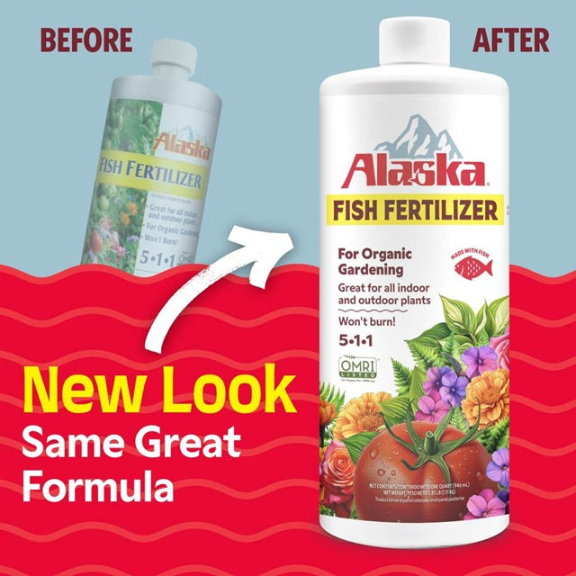 Alaska Organic Liquid Fish Emulsion Fertilizer 5-1-1