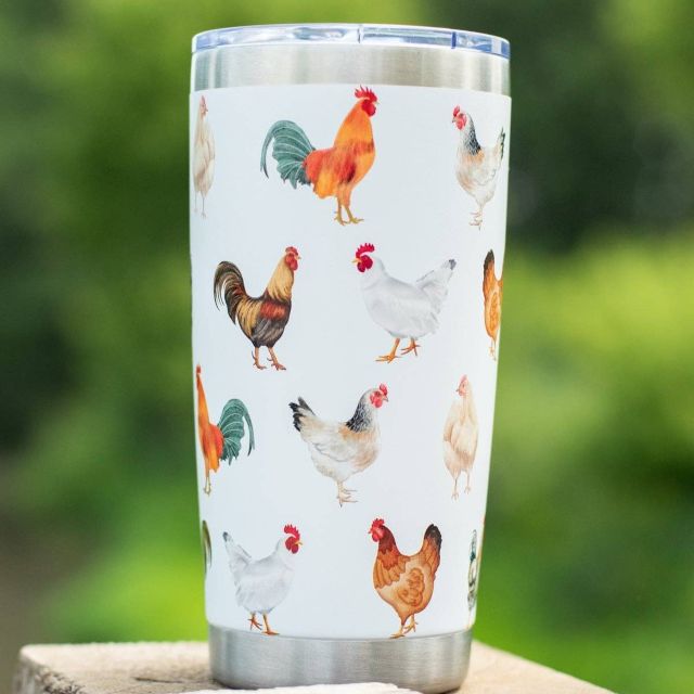 Chicken Print 20oz Insulated Spill Proof Tumbler