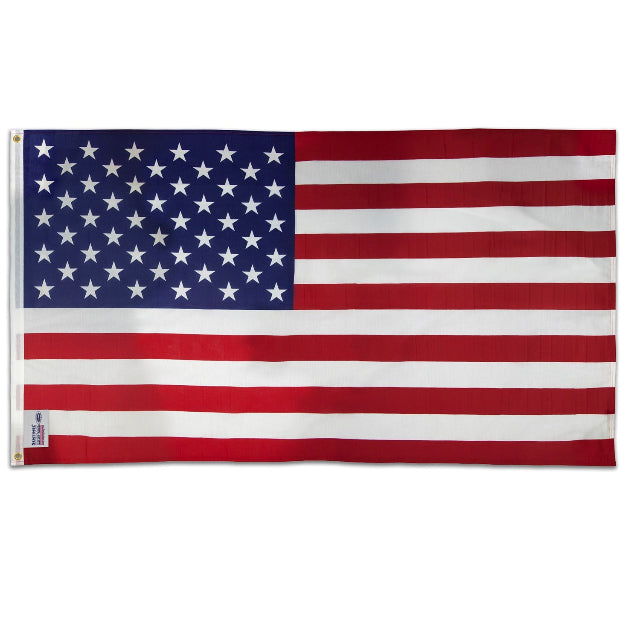 Valley Forge USS-1 5 ft W x 3 ft H Polycotton American Flag