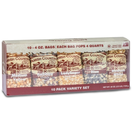 Amish Country Popcorn 10 Pack Variety Set
