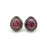 Kashi Semiprecious Stone Post Earrings - Rhodonite E28RH