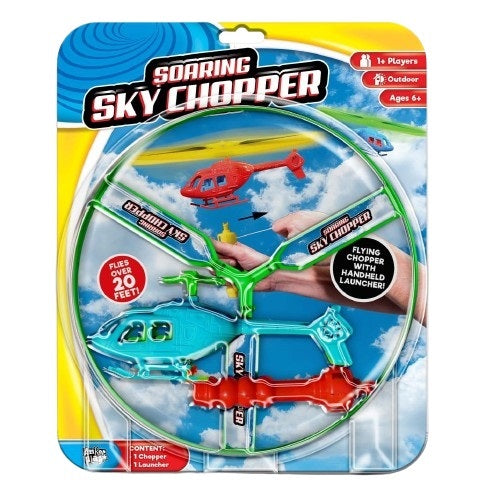 Soaring Sky Chopper Helicopter Launching Toy, Assorted Colors