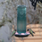Nature's Way Antique Teal Glass Gravity Hummingbird Feeder
