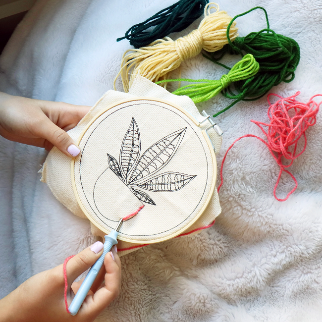 Punch Needle Craft Kit, Plant