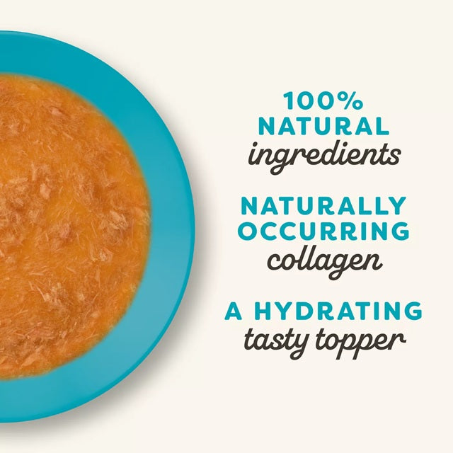 Applaws Fish Bone Broth with Tuna Fillet Wet Cat Food Topper, 3-oz Pouch