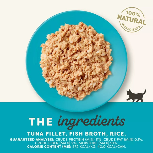 Applaws Natural Tuna Fillet in Broth Wet Kitten Food, 2.47-oz Can