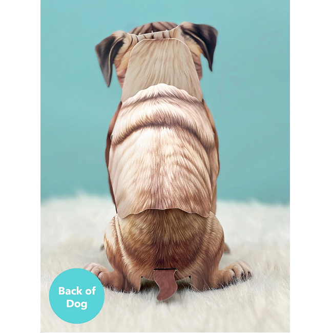 FreshCut Paper Pug Pop-Up 3D Greeting Card