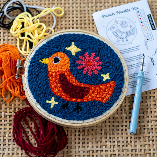 Punch Needle Craft Kit, Bird