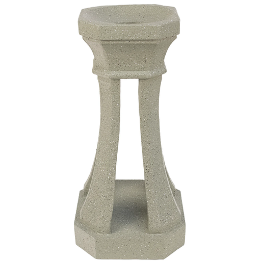 13.5" Polystone "Argent" Gazing Globe Pedestal