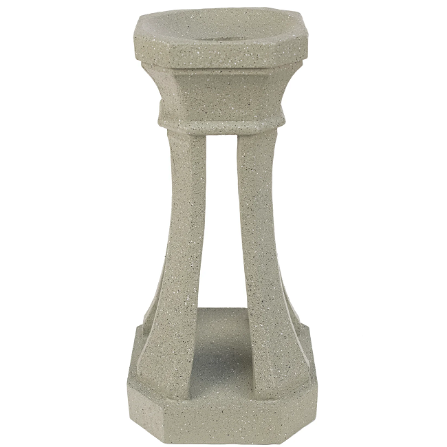 13.5" Polystone "Argent" Gazing Globe Pedestal