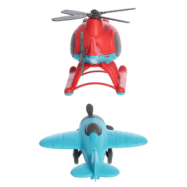 Wheatley Eco-Friendly Plane & Helicopter 2-Piece Set