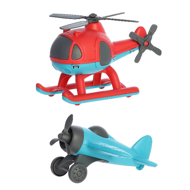 Wheatley Eco-Friendly Plane & Helicopter 2-Piece Set