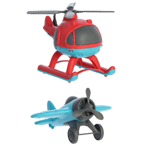 Wheatley Eco-Friendly Plane & Helicopter 2-Piece Set
