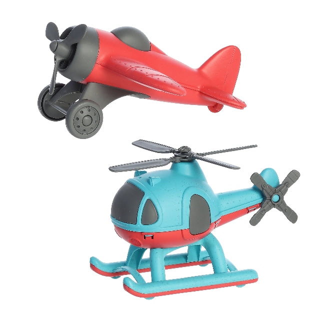 Wheatley Eco-Friendly Plane & Helicopter 2-Piece Set