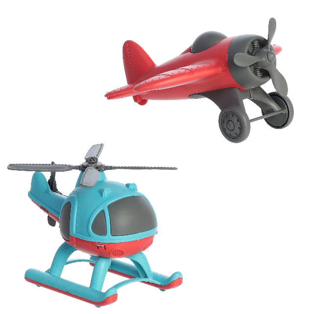 Wheatley Eco-Friendly Plane & Helicopter 2-Piece Set