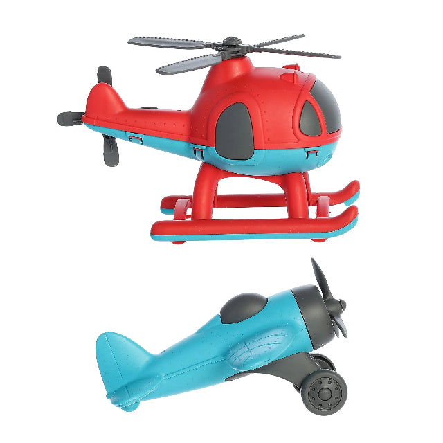 Wheatley Eco-Friendly Plane & Helicopter 2-Piece Set