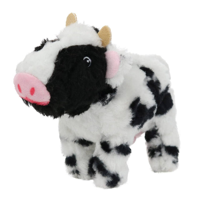 Tuffy MIGHTY Farm Jr. Cow Small Tough Plush Dog Toy