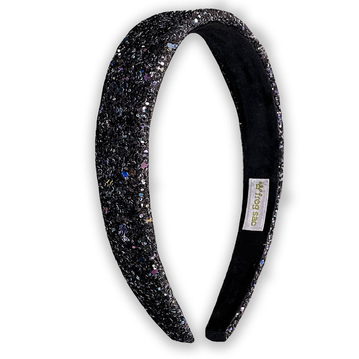 Tapered Chunky Glitter Headband, Assorted Colors